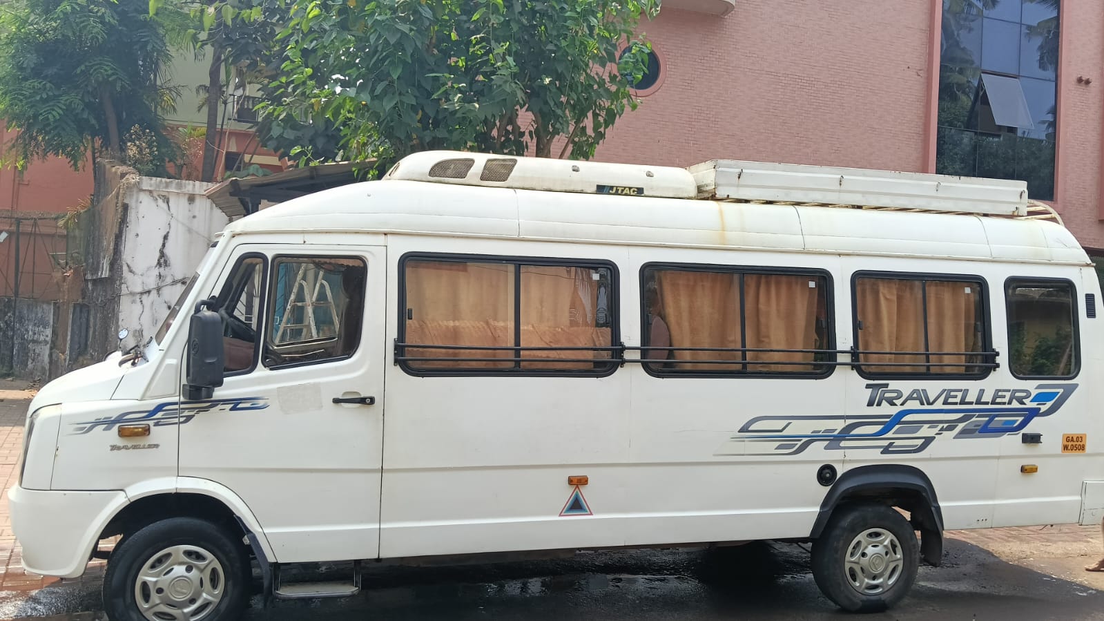 Outdoor road trip scene